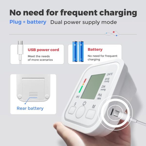 Digital Voice Automatic Blood Pressure Monitor Upper Arm BP Machine - Image 4