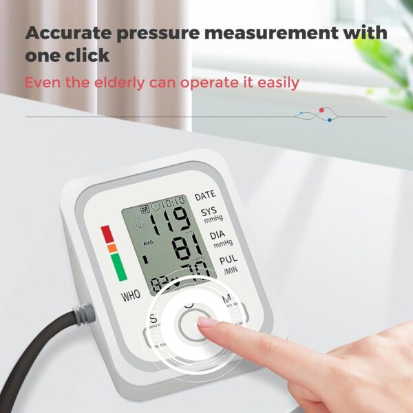 Digital Voice Automatic Blood Pressure Monitor Upper Arm BP Machine - Image 6