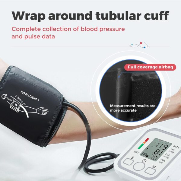 Digital Voice Automatic Blood Pressure Monitor Upper Arm BP Machine - Image 2
