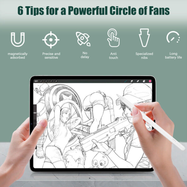 Universal Stylus Pen for Touch Screens,  Compatible with Apple, iPhone, iPad, Android, Microsoft Tablets, Phones - Image 12