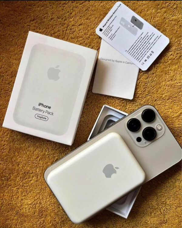 Apple MagSafe Battery Pack Wireless Power Bank Compatible with Iphone 12 to 16 series (White, Lithium-ion, for Mobile) - Image 2