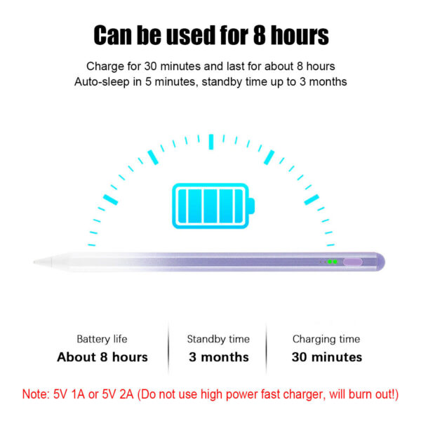 Universal Stylus Pen for Touch Screens,  Compatible with Apple, iPhone, iPad, Android, Microsoft Tablets, Phones - Image 10