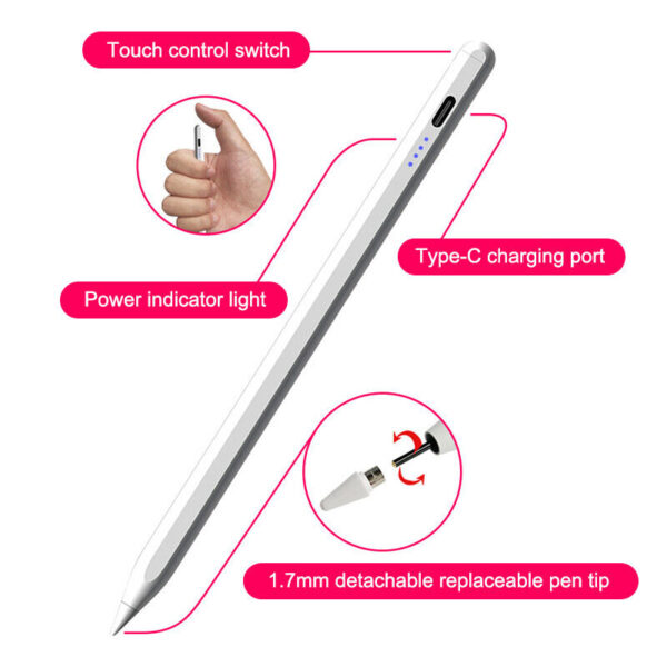 Universal Stylus Pen for Touch Screens,  Compatible with Apple, iPhone, iPad, Android, Microsoft Tablets, Phones - Image 4