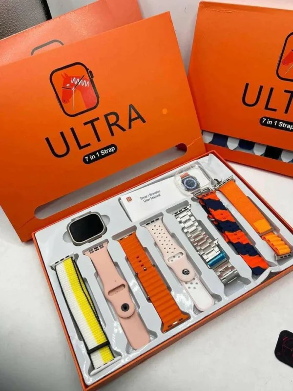 NEW  Ultra 2   7 in 1 Straps Smart Watch with All features & Wireless Charging - Image 2
